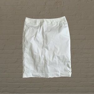 Talbots Womens Size 6 White Pencil Skirt White Lined